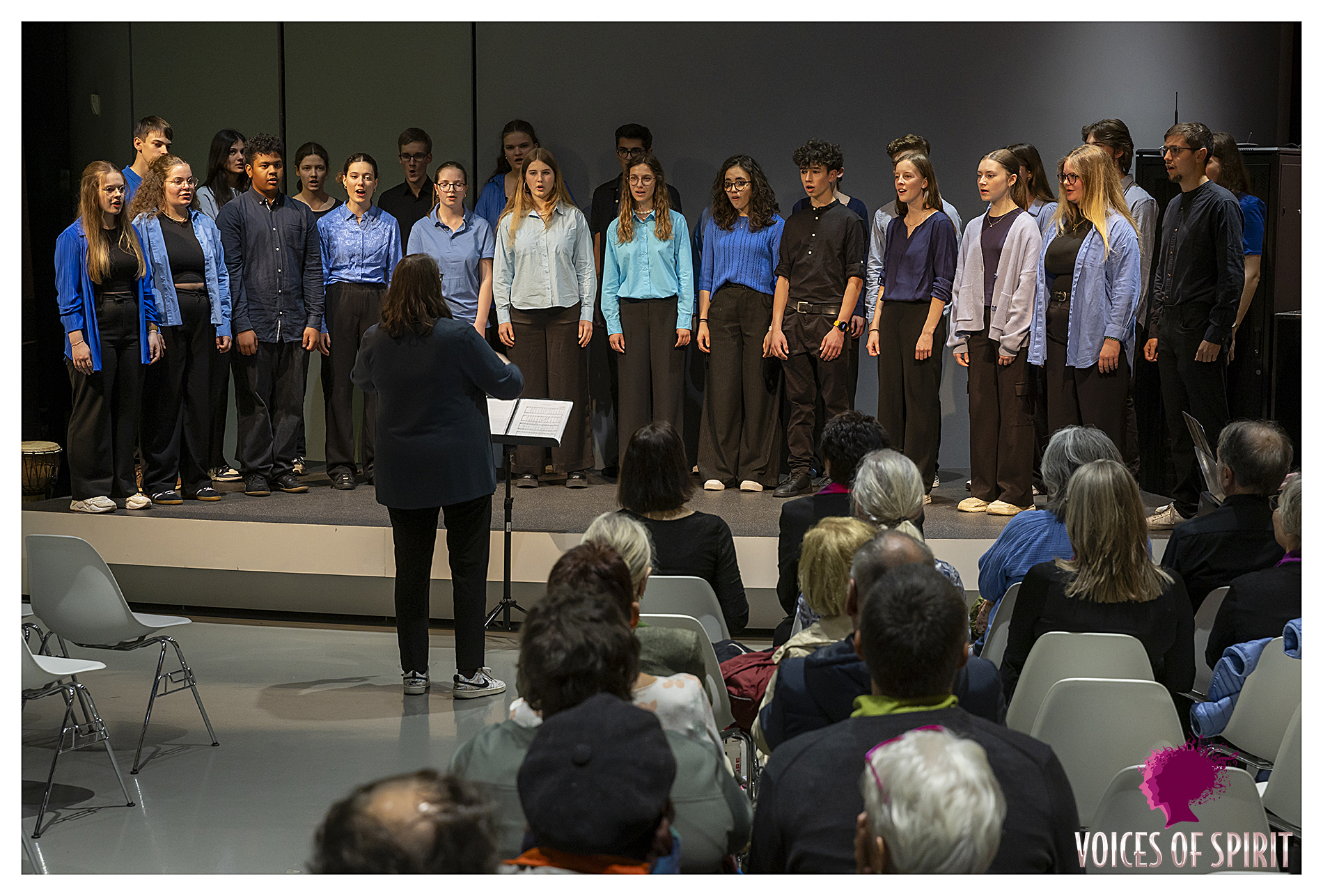 Jugendchor Da Capo al Fine at the Kunsthaus during the Long Night of Choirs, Voices of Spirit 2024, Graz
