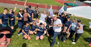 Team beim Firmenlauf – Creditreform Langenfeld
