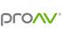 proAV Logo mit "pro" in Grau und "AV" in Grün, gefolgt von einem eingetragenen Warenzeichen.