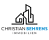 Stilisiertes Logo mit zwei Gebäuden und Text: „CHRISTIAN BEHRENS IMMOBILIEN“.