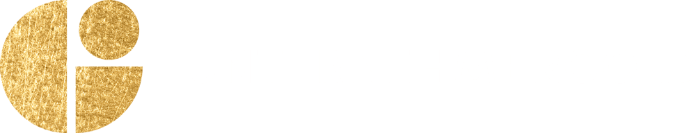 Logo mit goldenem Kreis und Viertelkreis, daneben weißer Text "UNTERNEHMERGOLD" auf grünem Hintergrund.