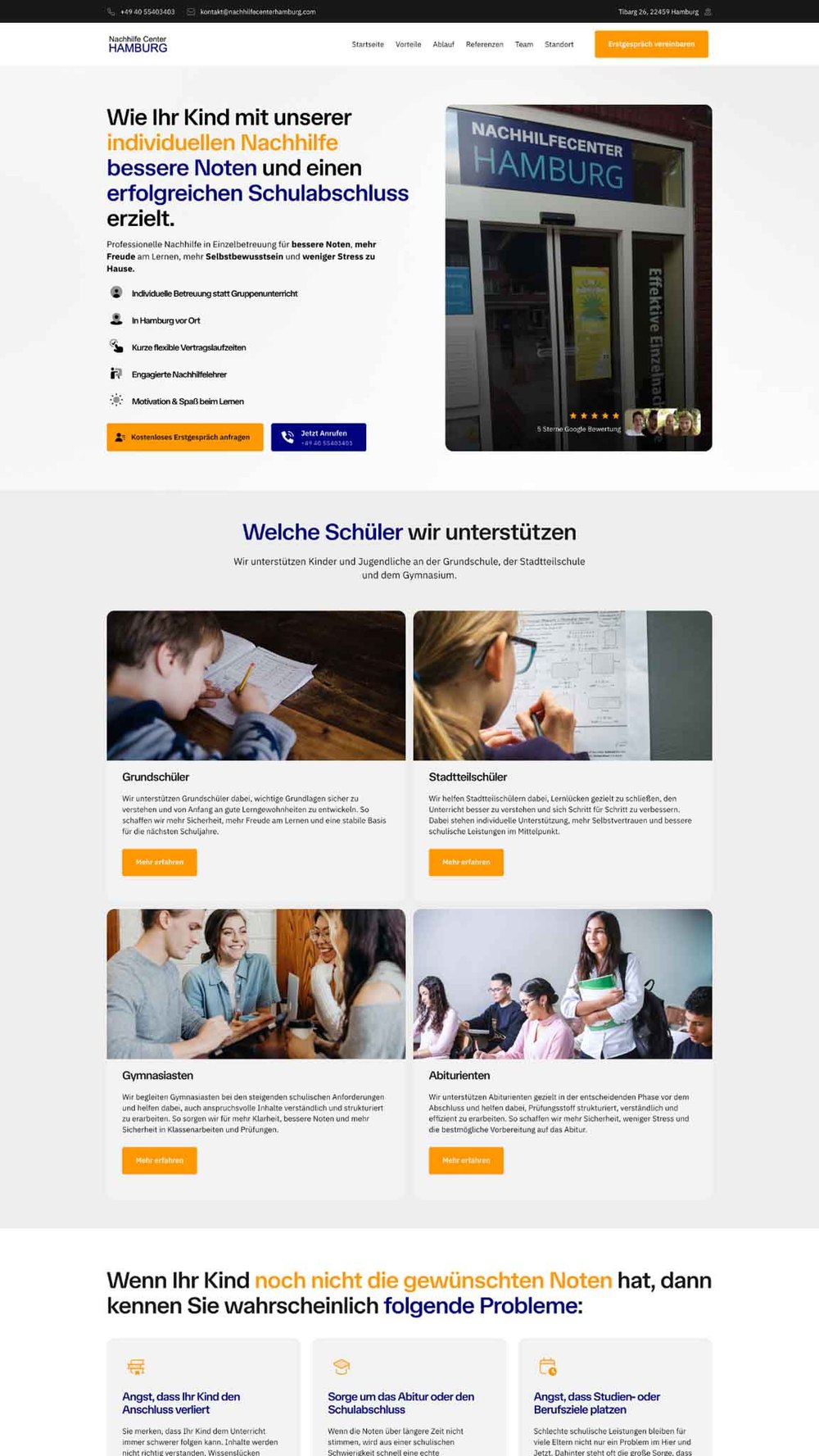 Webdesign-Projekt: Beispiel einer individuellen Website