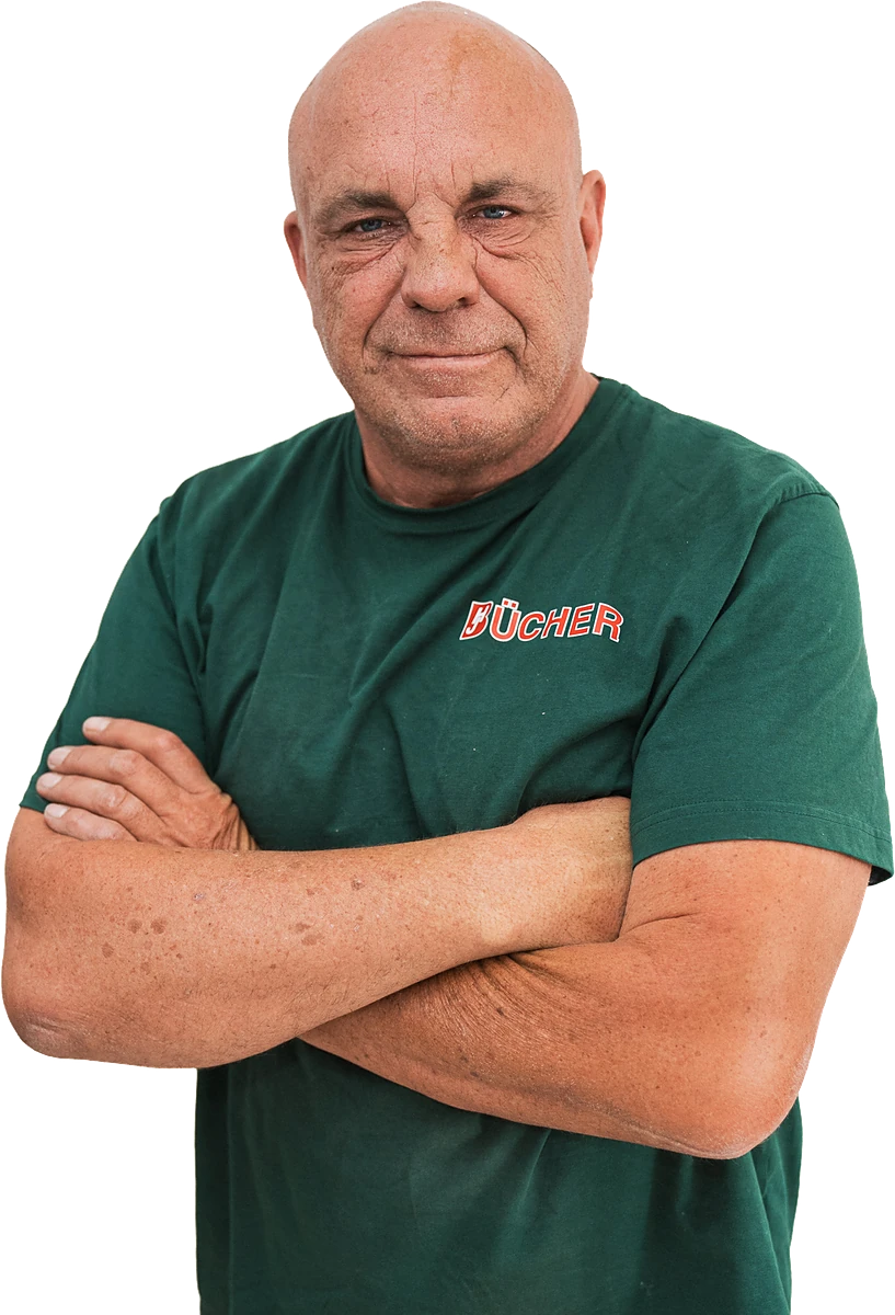 Oti Knopff, Berufskraftfahrer bei Bücher Containerdienst
