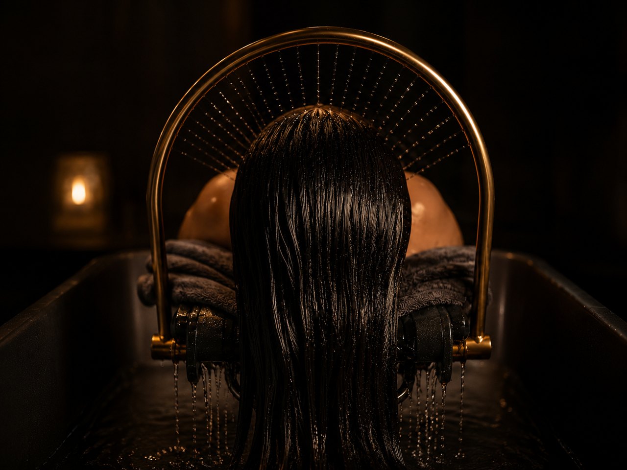 BLACK SWON Edition des Japanese Head Spa mit vorangehender Kopfhautanalyse bei SWON in Pforzheim