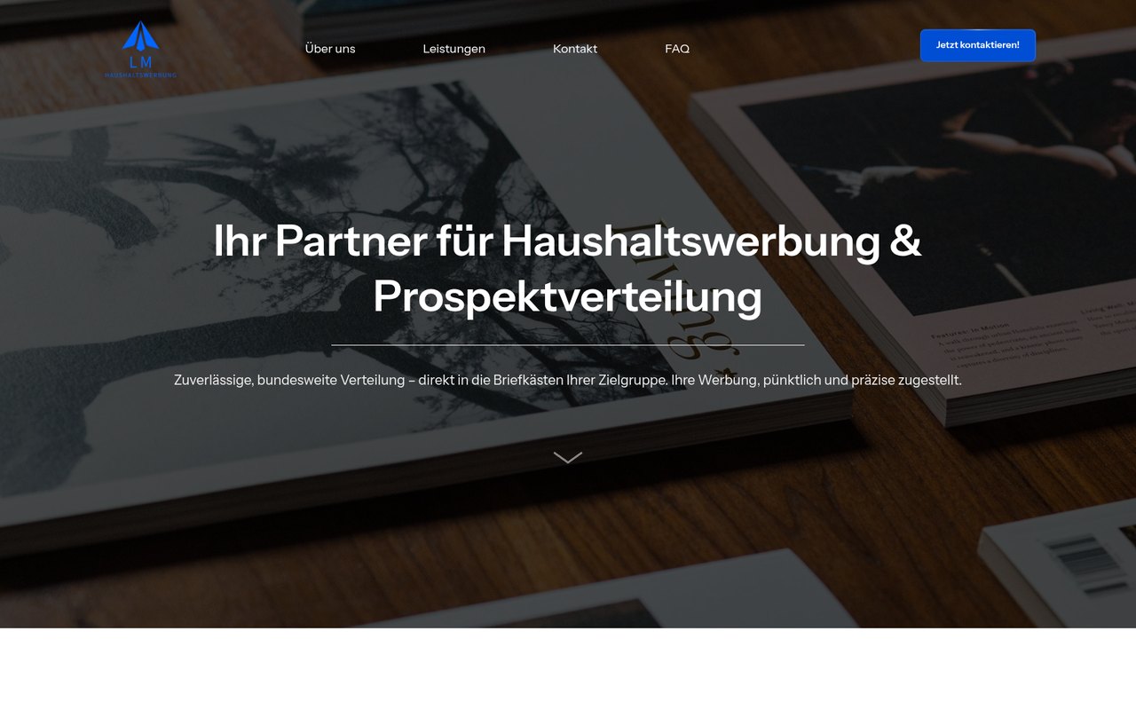 Webseite LM Haushaltswerbung