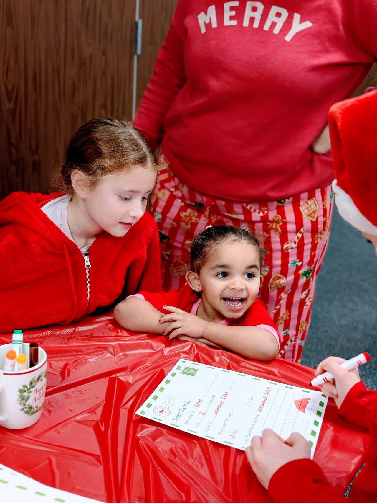 Children writing letters to Santa