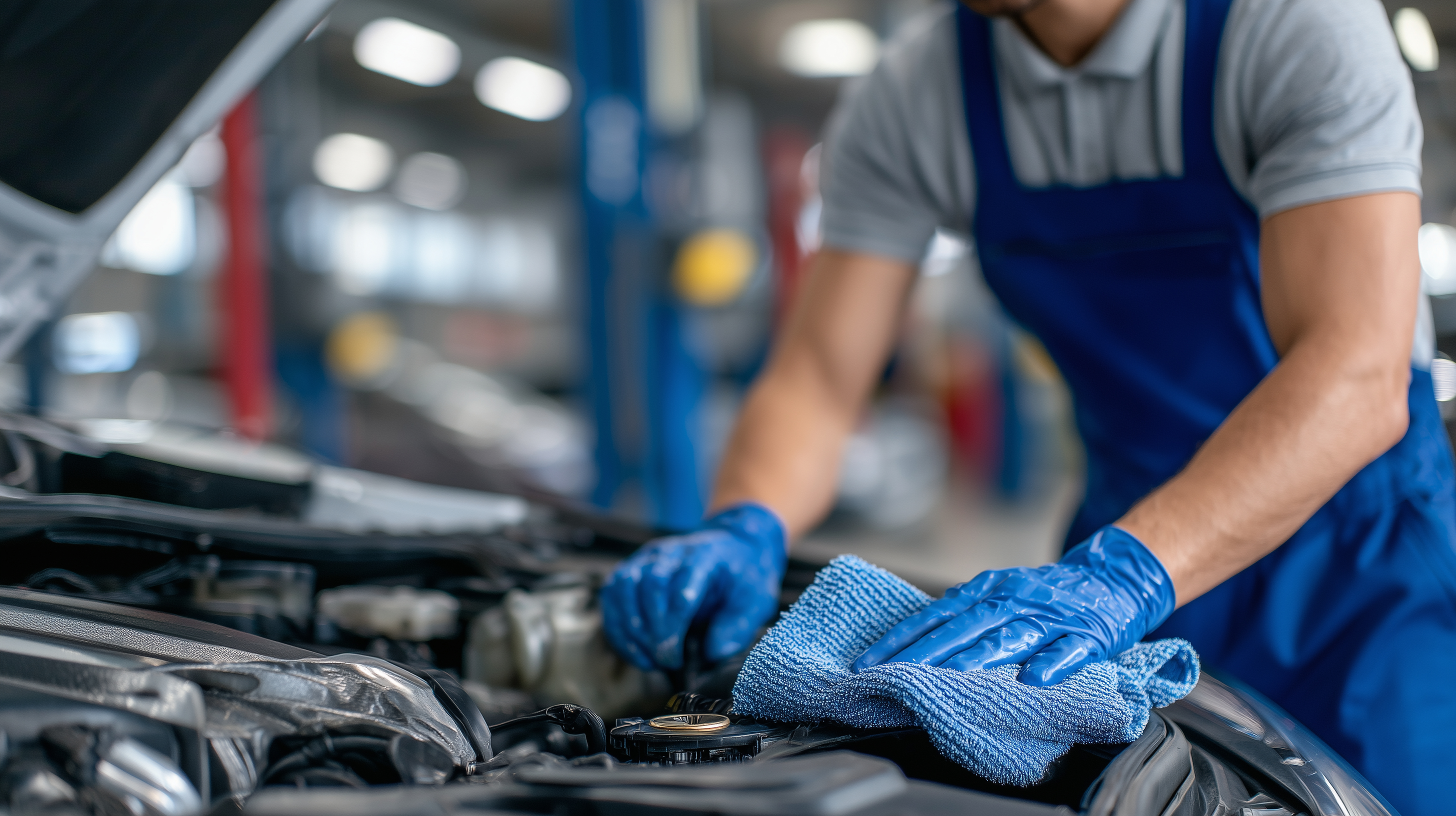 Moderner Ölwechsel Service