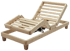 Aufgeschnittenes Boxspringbett mit Federkernen in der Matratze und Basis, nummeriert von 1 bis 4.