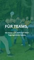 Gruppe lachender Männer mit Frisbeescheiben und einem Discgolf-Korb, im Hintergrund Wald. Text: "FÜR TEAMS, die keine Lust mehr auf 0815-Tagungshotels haben."