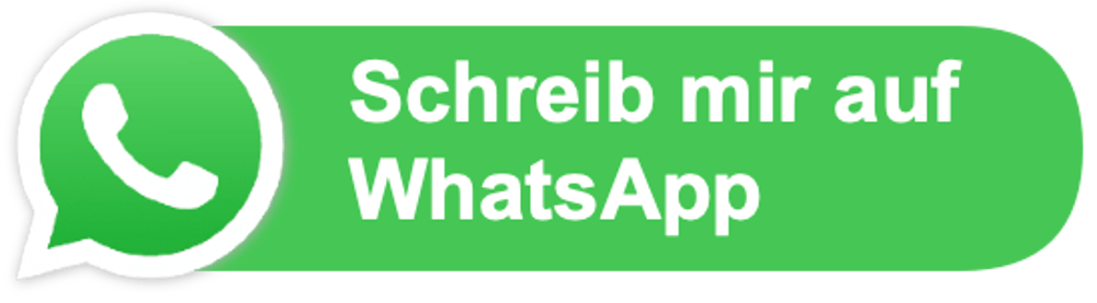 Grüner WhatsApp-Button mit Telefonhörer-Symbol und Text "Schreib mir auf WhatsApp".