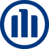 Blaues Allianz-Logo mit drei vertikalen Säulen innerhalb eines Kreises.