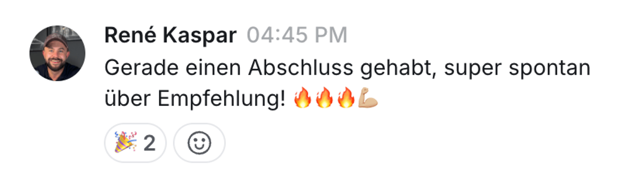 Kundenergebnis aus dem Fitpreneur Collective