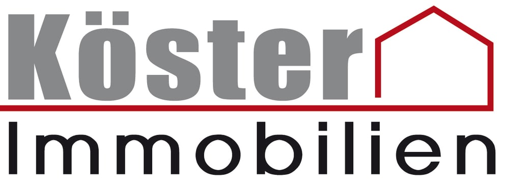 Logo von WOHNWERT IMMOBILIEN mit stilisierten orangefarbenen Gebäudesilhouetten und Bauplänen.