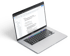 Eine Website-Oberfläche mit dem Wort "Headline" und einem Farbtopf, der Farbe gießt.