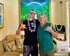 Celebrating Aloha Week at Health in Balance – two men smiling and posing with Hawaiian spirit