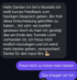Bildschirmaufnahme von Chat-Nachrichten: "Hallo Dardan ich bin's Mustafa...Licht vorhanden ist. Danke für den Input Bro", "Freut mich zu hören mein bester", "Das kriegen wir hin".
