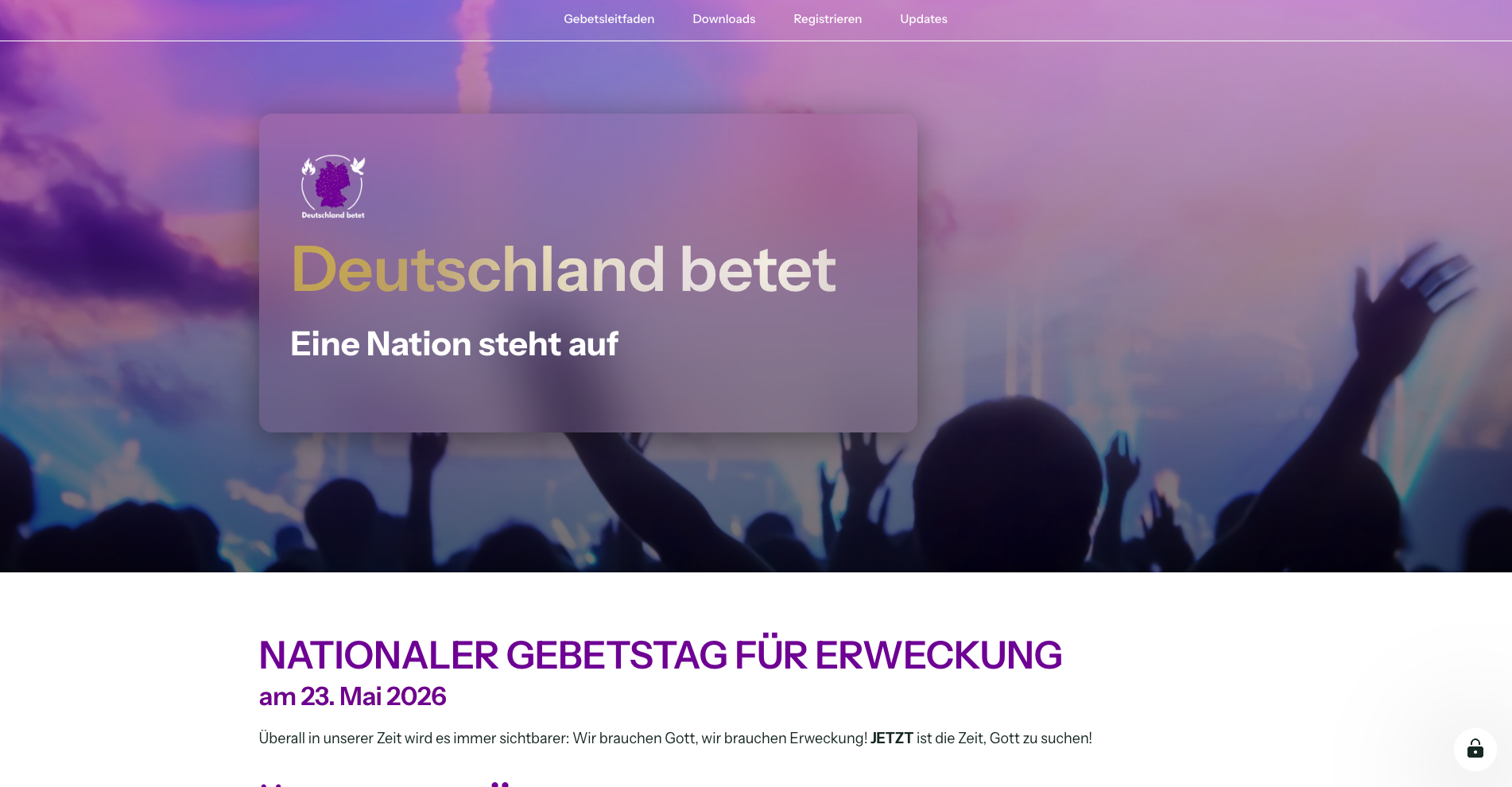 NationalesGebet.de. Detail