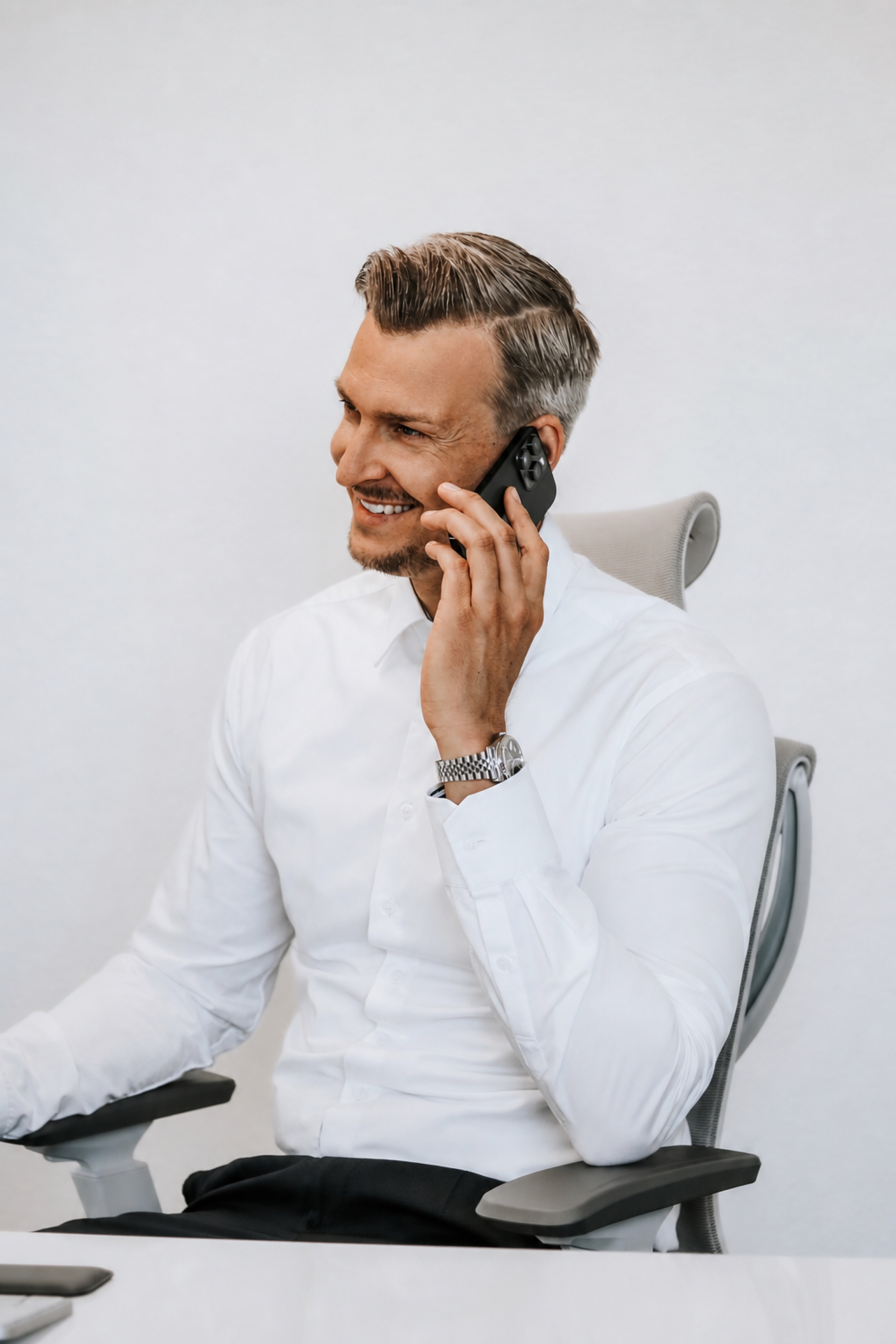 Tobias Heuse im persönlichen Telefongespräch