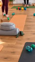 Ruhiges Yoga-Studio mit Massagebällen.png