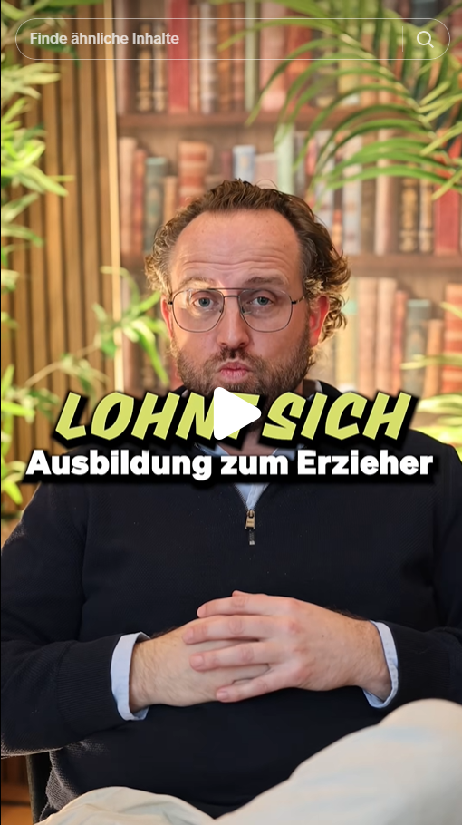 Standbild aus dem Video über die Erzieherausbildung bei der Euro Akademie