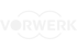 Vorwerk-Logo: Weißer Schriftzug "VORWERK" mit zwei geschwungenen Bögen auf grünem Hintergrund.