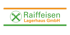 Logo von Raiffeisen Lagerhaus GmbH mit grünem X-Symbol, grünem "Raiffeisen" und orangefarbenem "Lagerhaus GmbH" Text.