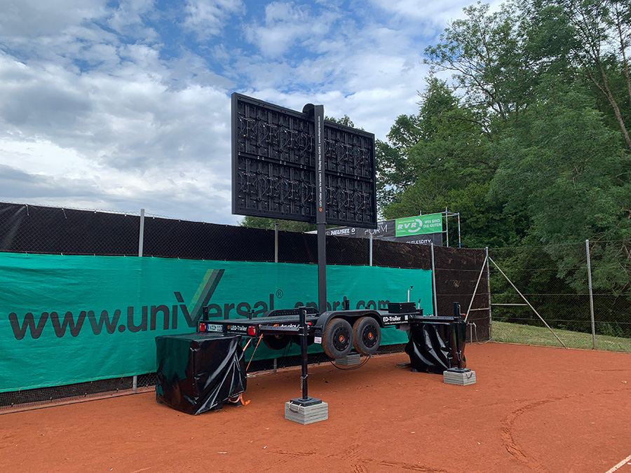 LED-Trailer Aufbau