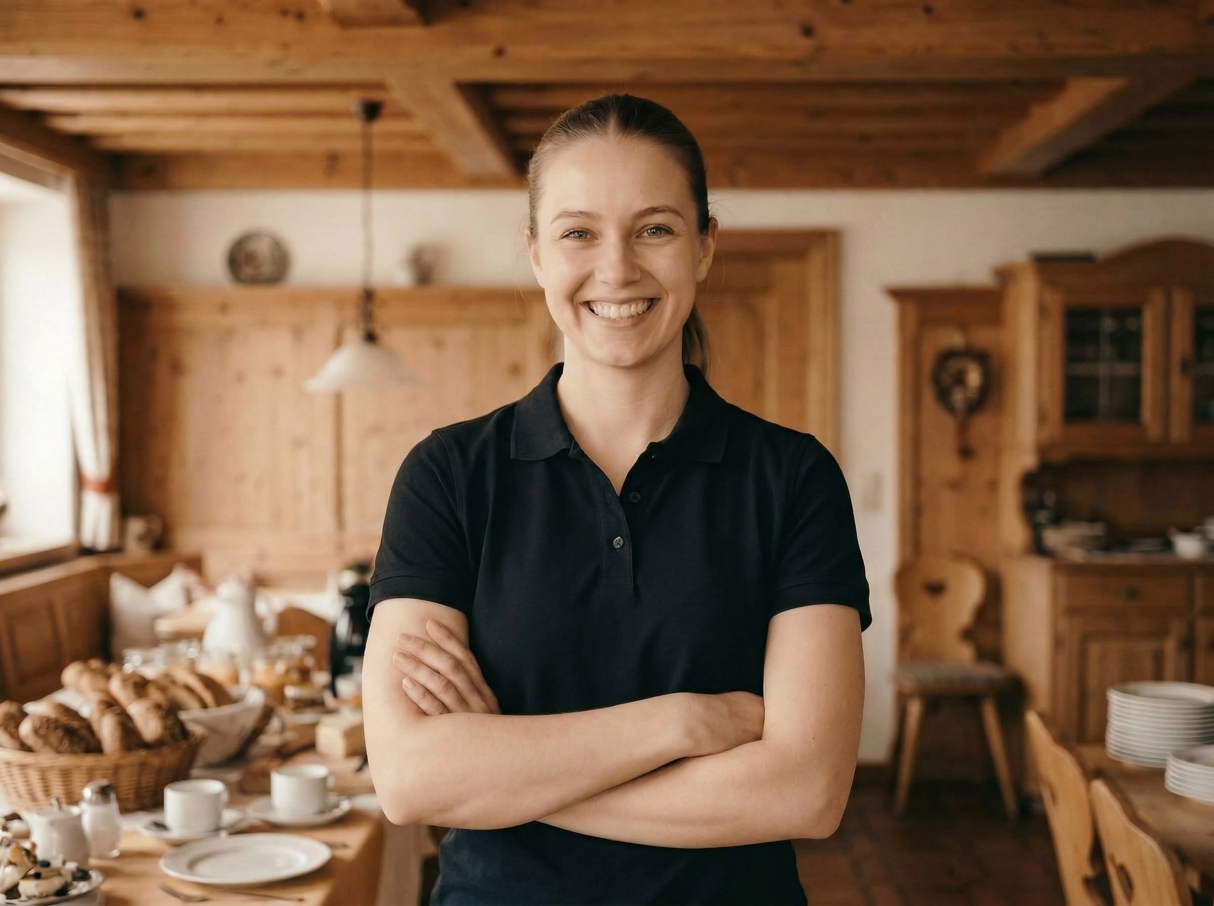 Frühstückspersonal im Sporthotel Neuburg