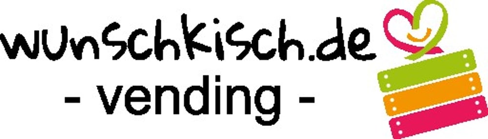 Der Text "wUnSchkiSch.de - vending -" und ein buntes Xylophon mit einem Herz-Smiley darüber.