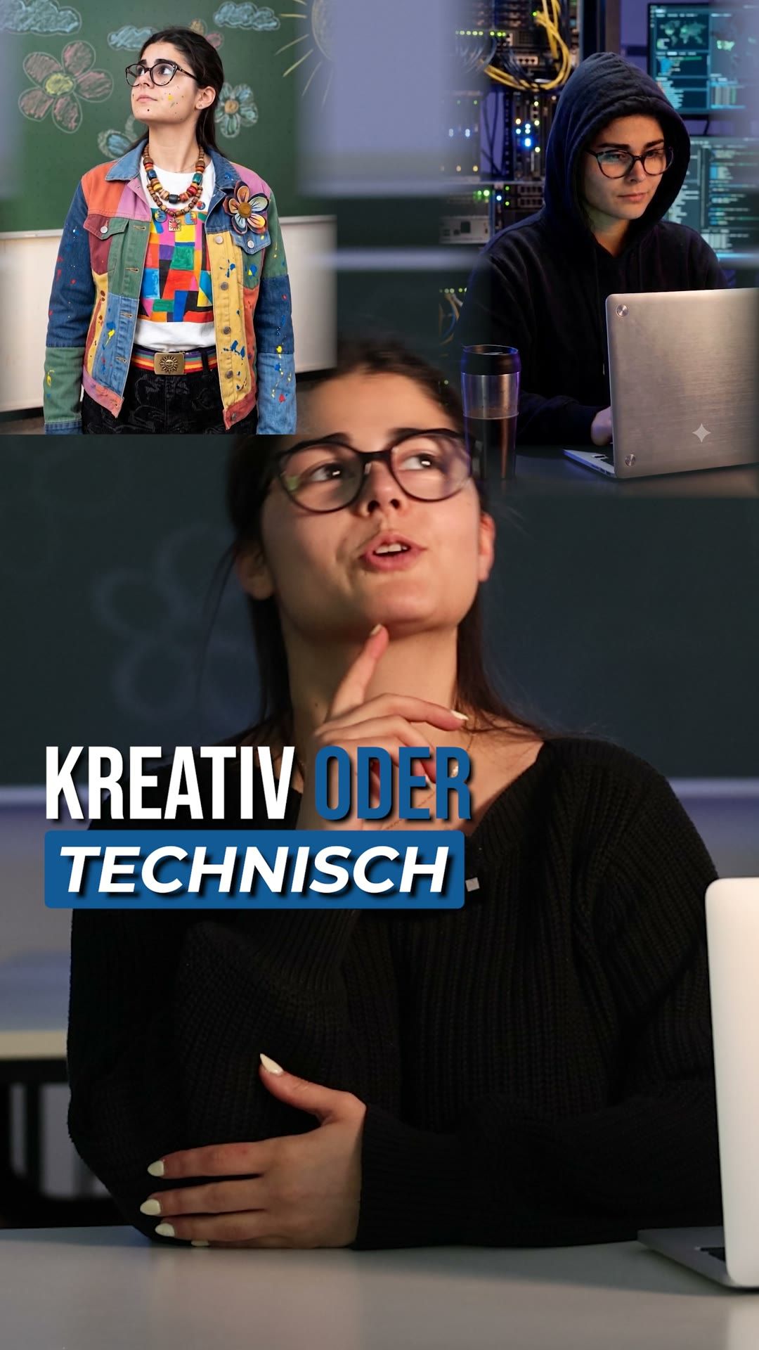 Standbild aus dem Video Kreativ oder technisch der Studierenden