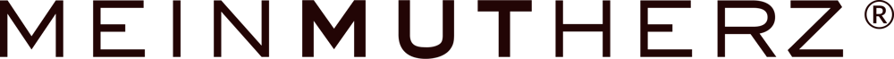 Schwarzer Text „MEINMUTHERZ®“ auf dunkelgrünem Hintergrund.