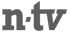 Das Logo zeigt den Schriftzug "n-tv" in grauer, fetter Schrift mit einem Bindestrich zwischen "n" und "tv".