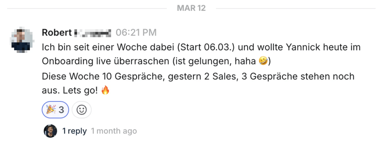 Kundenergebnis aus dem Fitpreneur Collective