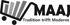 Logo MAAJ mit Einkaufswagen-Symbol und dem Slogan Tradition trifft Moderne.