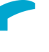 Blau-weißer Umriss eines Gebäudes mit Säulen und dem Text „THEATER MÜNSTER“.