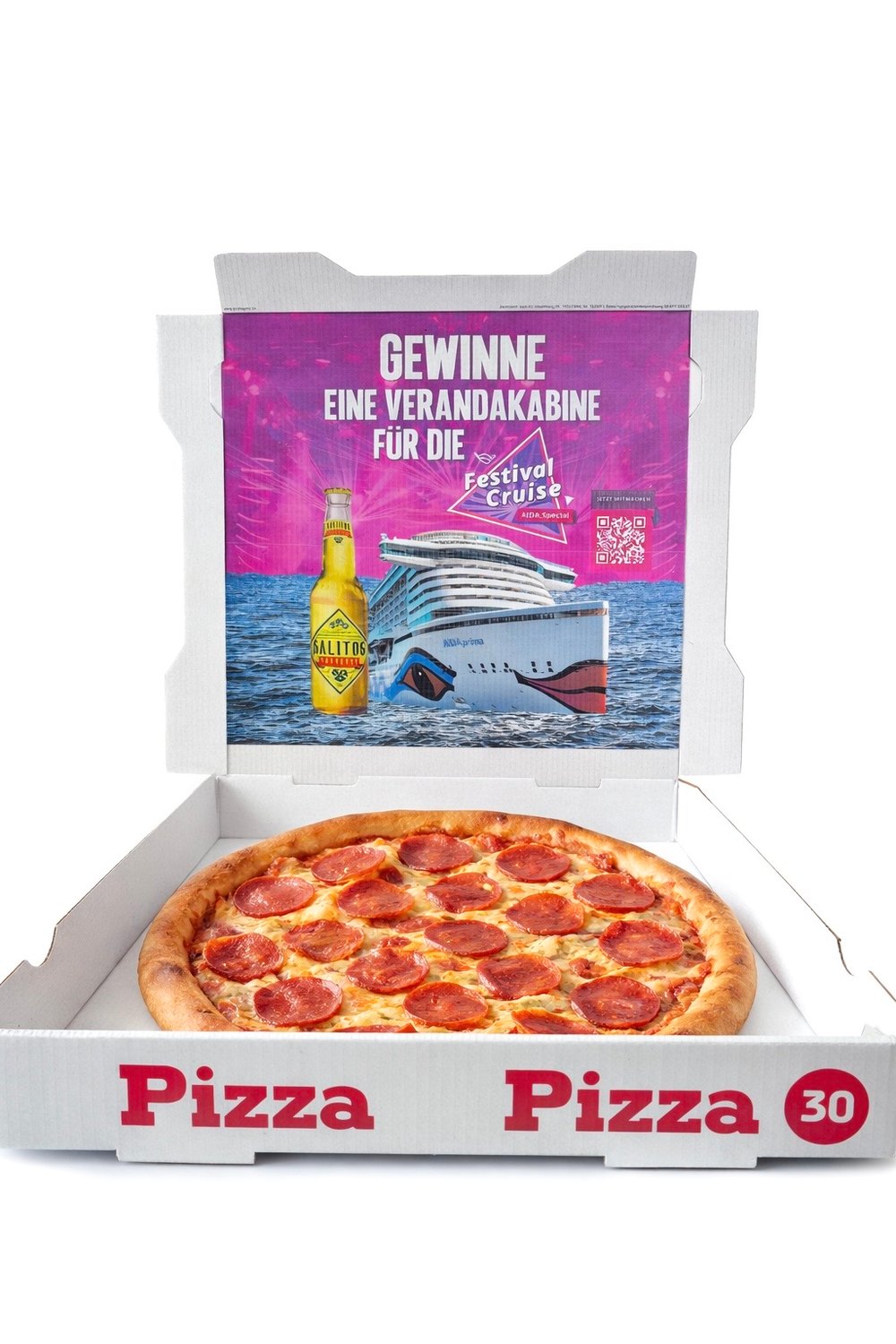 Werbung im Pizzakarton Kampagne
