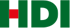 Grünes Logo mit einem roten Rechteck für das "I" und einem großen "D".
