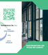 Grüner QR-Code und Kontaktinformationen für viocare.eu, daneben eine Reihe offener Fenster.