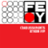 Logo der FEY Group mit weißen Kreisen, roten Akzenten und den Buchstaben FEY, darunter "Optimale Lösungen für Sie".