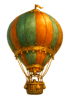 Zeichnung eines Heißluftballons.
