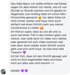 WhatsApp-Nachricht mit Text: "Hey liebe Batul, ich wollte einfach mal Danke sagen für alles bisher! ... DANKE"