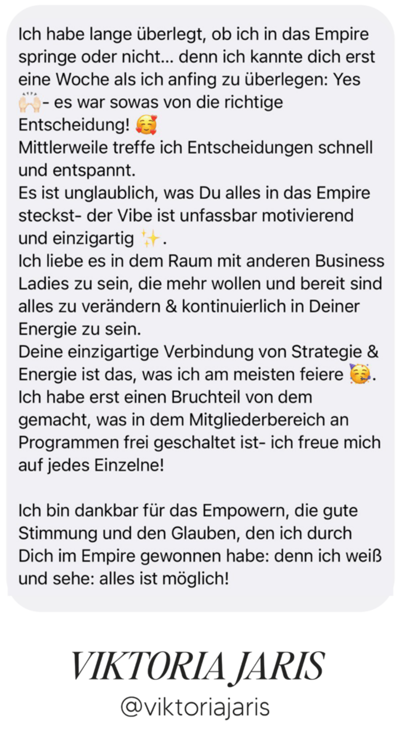 Kundenergebnis Victoria