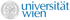 Logo der Universität Wien mit grauem Siegel und blauem Text "universität wien".