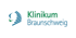 Logo des Klinikums Braunschweig mit einem stilisierten blauen und grünen Symbol.