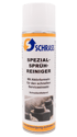 Schrass Spezial-Sprühreiniger in einer weißen Sprühdose, schnellentfettend mit Aktivformeln für den Serviceeinsatz.