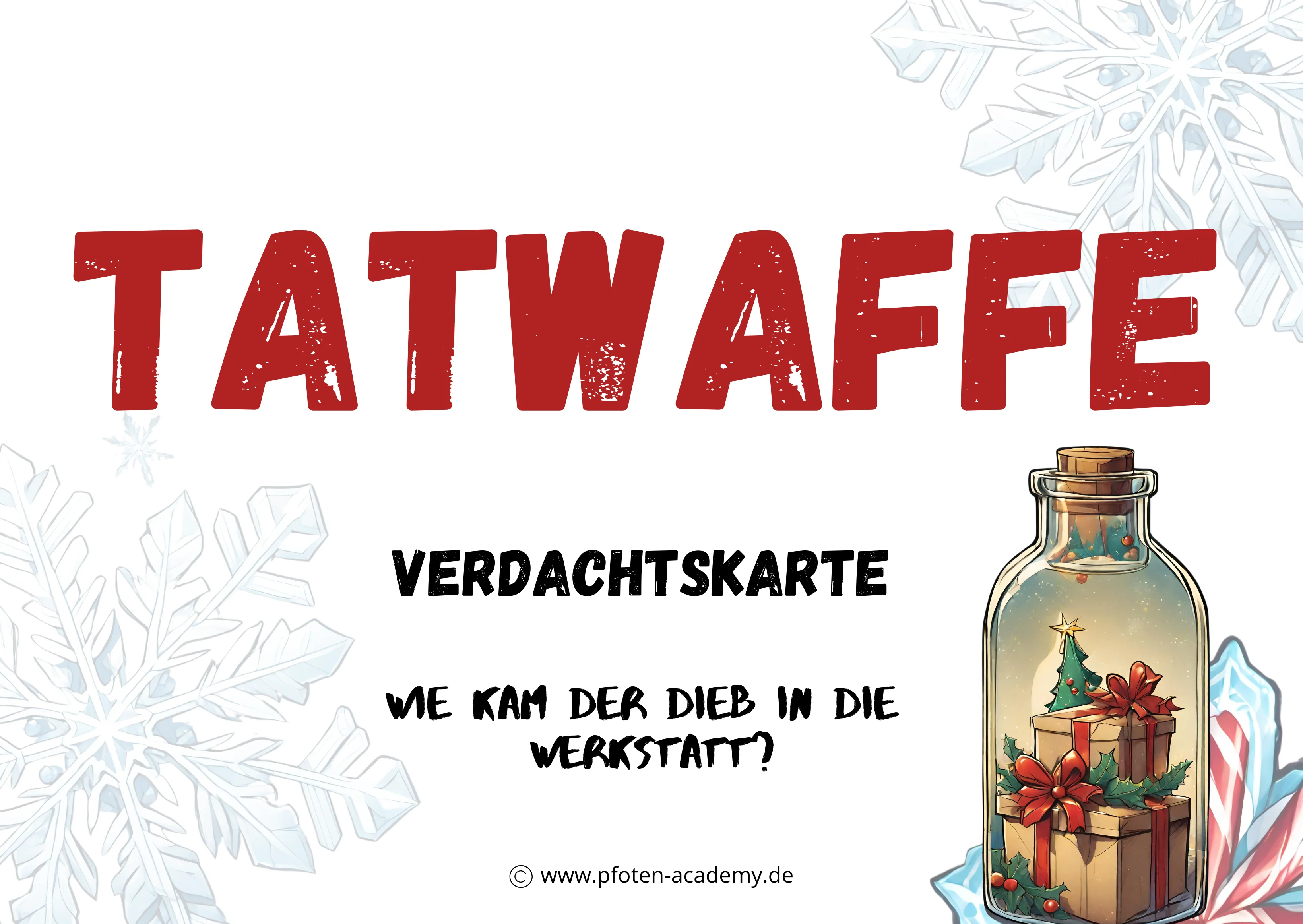 Verdachtskarte Tatwaffe