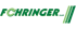 Grünes Logo der Föhringer GmbH mit drei diagonalen Streifen auf schwarzem Hintergrund.