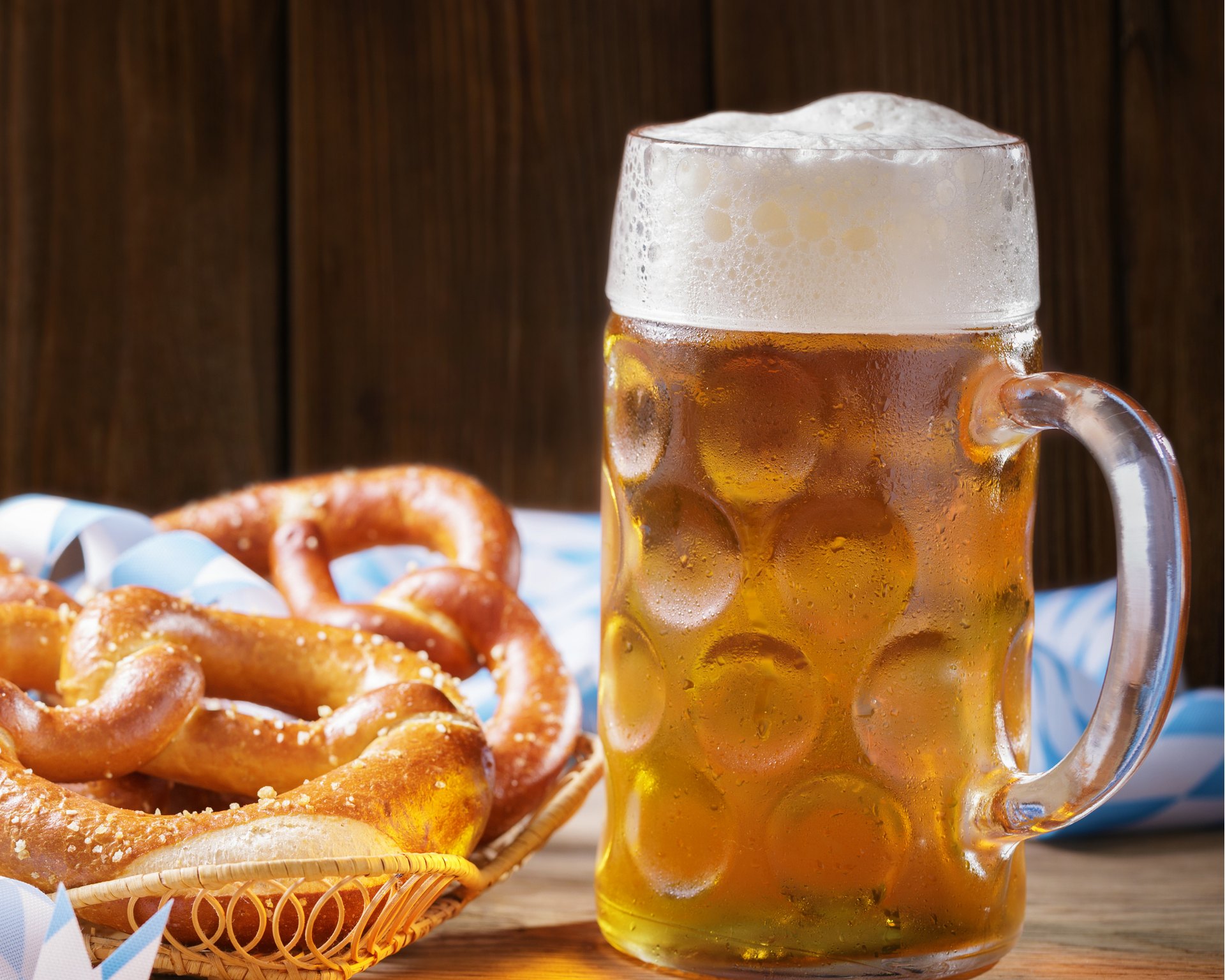 Geselliger Bier Empfang