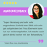 Kundenfeedback: "Super Beratung...bei Frau Eberwein kann ich nur weiterempfehlen." Tamara Rosa, rosa_steuerberatung.