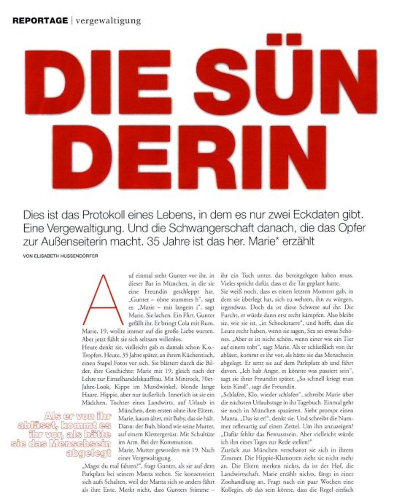 Die Sünderin.